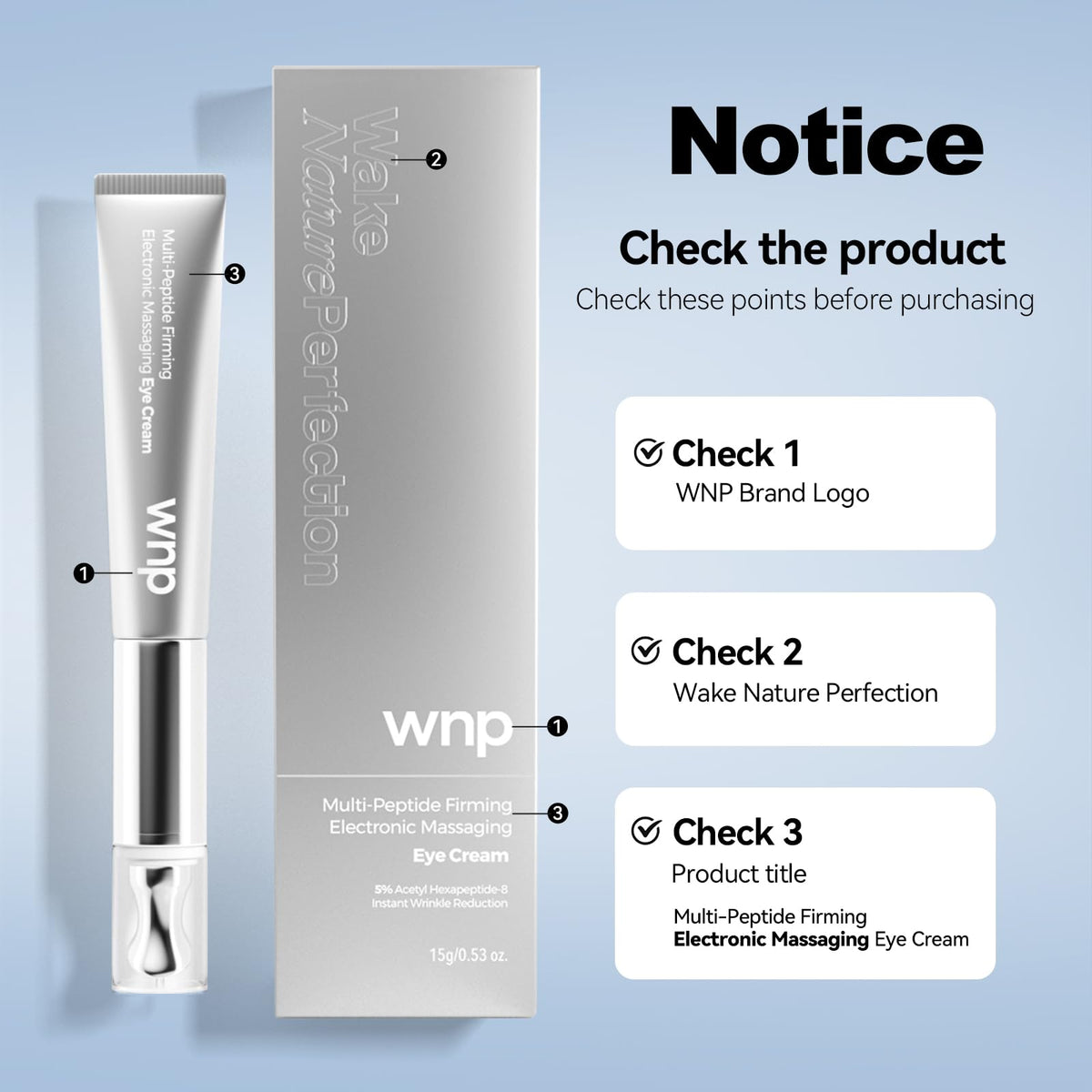 WNP applicator detail with vibrating tip, improves cream absorption