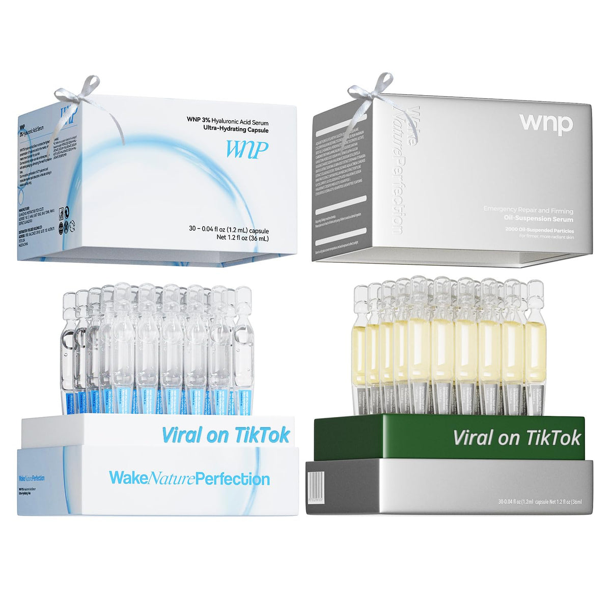 WNP front packaging of 60 sterile single-use vials showing convenience