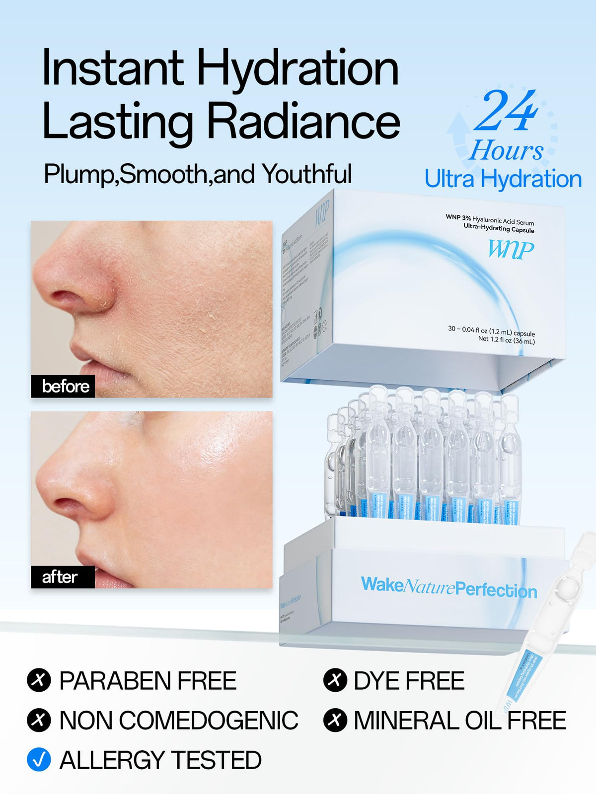 WNP single vial open to show hygienic sealed formula and fresh dosing