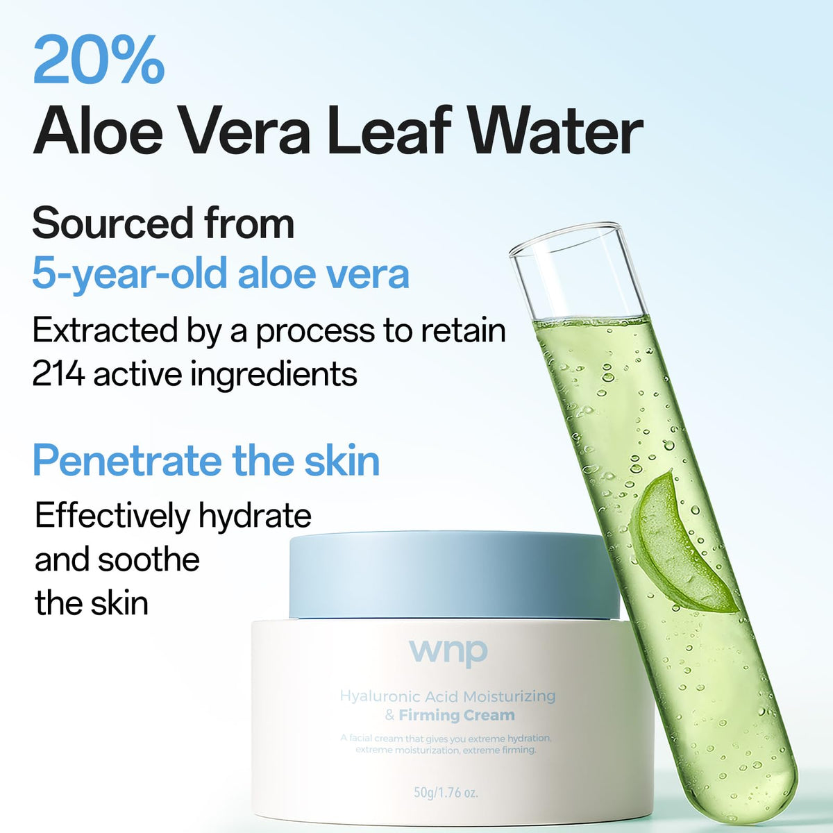 WNP ingredient label close-up emphasizing peptides, ceramides and hyaluronic acid