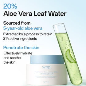 WNP ingredient label close-up emphasizing peptides, ceramides and hyaluronic acid