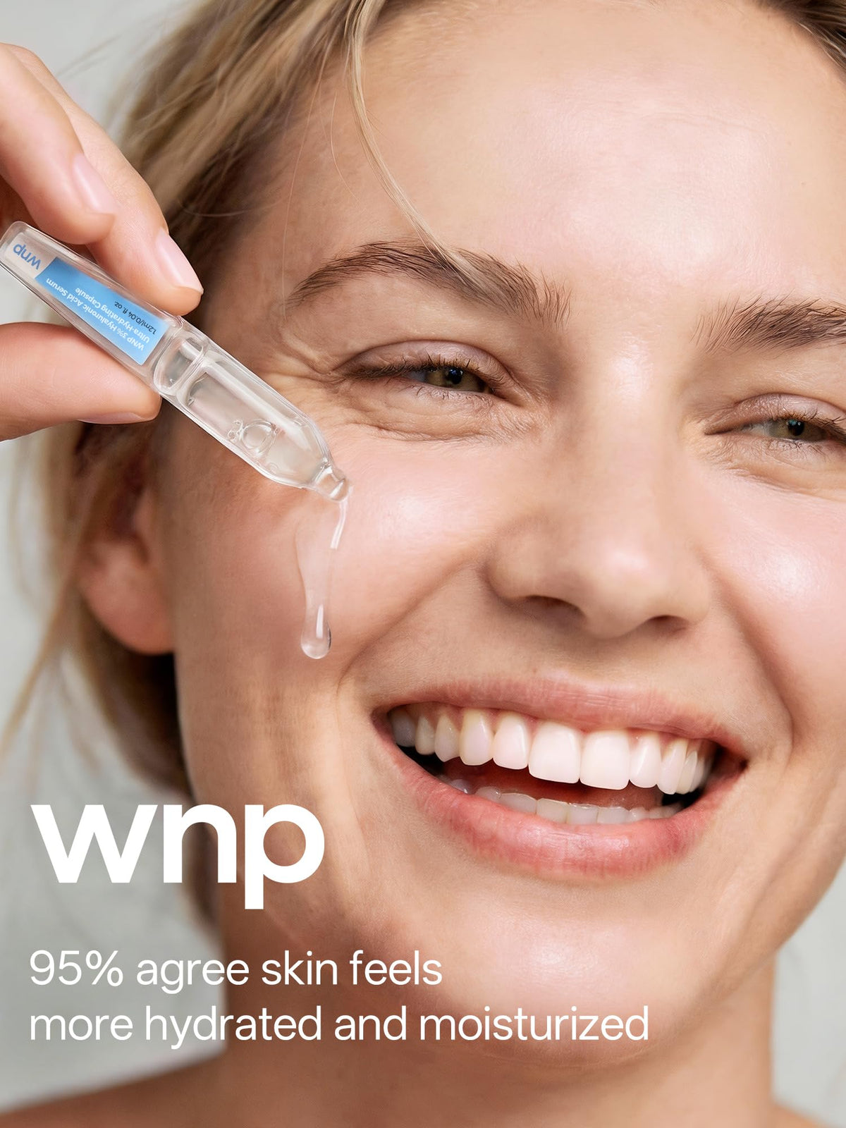 WNP pre-makeup skin application creating a smooth base