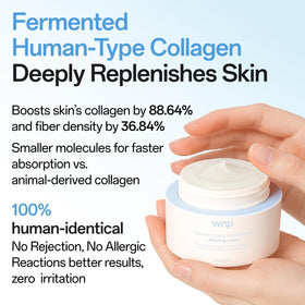 WNP cream texture close-up demonstrating lightweight smooth absorption benefit