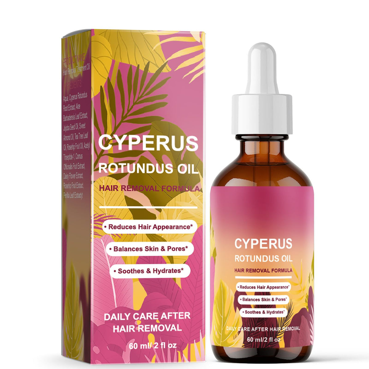 WOJJ boxed packaging with bottle indicating premium natural presentation