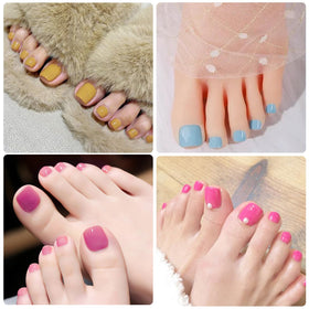 WOKOTO lifestyle beach pedicure showing salon-quality toes without polish mess
