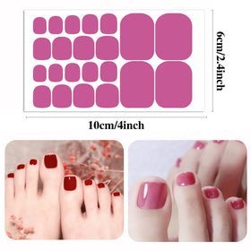 WOKOTO sheet close-up showing decal shapes and sizes for precise nail coverage