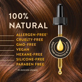 WoldoHealth applying argan oil to hair ends to reduce frizz and add shine