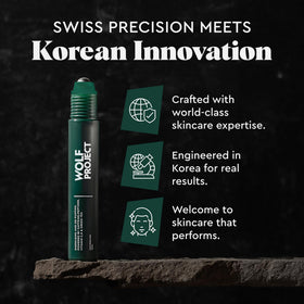 Evening skincare scene with The Wolf Project roller for nightly rejuvenation routine