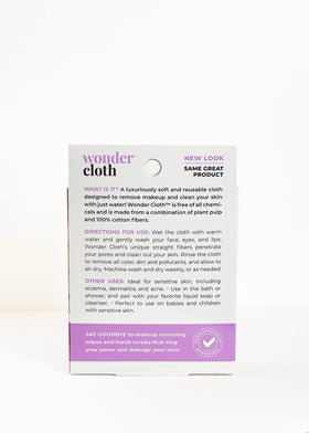 WONDER CLOTH close-up of woven fibers highlighting gentle exfoliation benefit