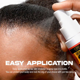 WONDER LACE BOND spray nozzle close-up demonstrating precise, mess-free application benefit