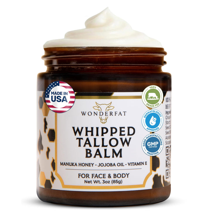 Wonderfat front jar 3 oz showing clean label and compact size for travel