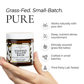Wonderfat lid label detail highlighting clean formula and manufacturing clarity