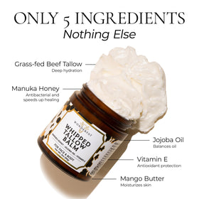 Wonderfat whipped texture closeup illustrating airy balm that absorbs easily