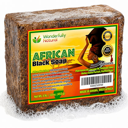 Wonderfully Natural front packaging showing 1 lb bar and premium box, highlights value