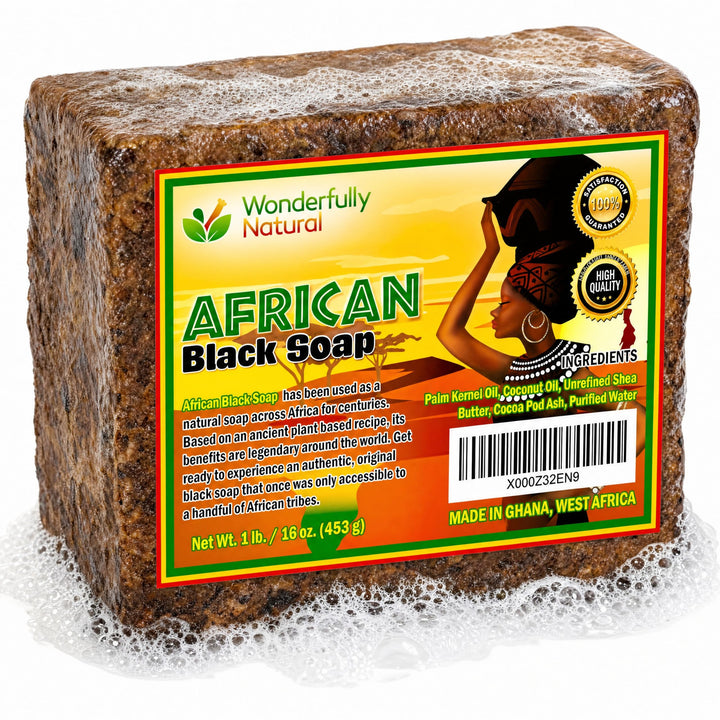 Wonderfully Natural front packaging showing 1 lb bar and premium box, highlights value