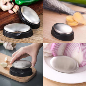 WondMall soap next to coin showing compact size and travel-friendly benefit