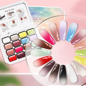 Woobena gel texture close-up, demonstrating thick, high-pigment formula benefits