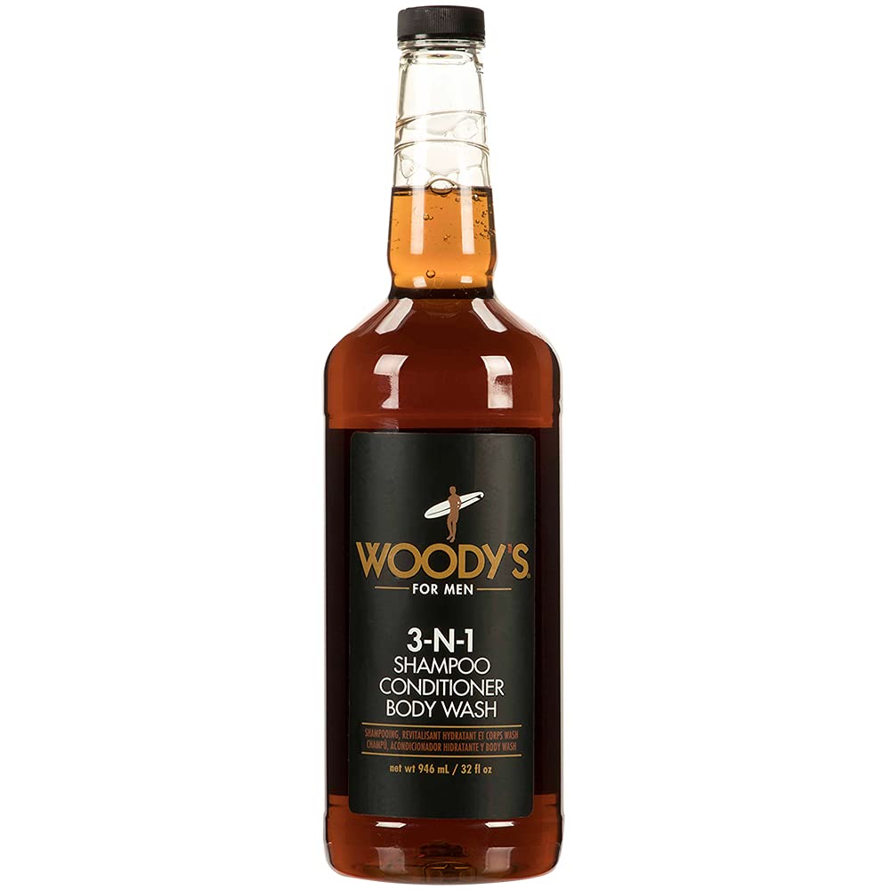 Woody's front bottle 32 oz showing label and easy grab design for convenience