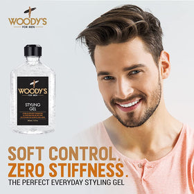 Woody's gel on hands demonstrating easy application and spreadability