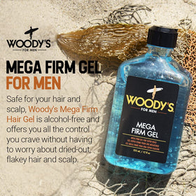 Woody's open jar texture close-up showing smooth gel sheen