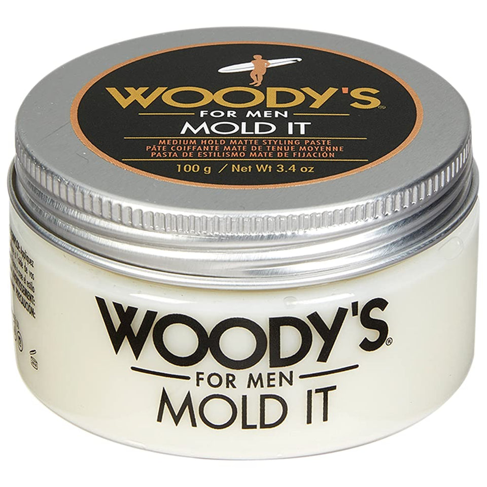 Woody's front jar view showing compact 3.4 oz packaging and brand clarity