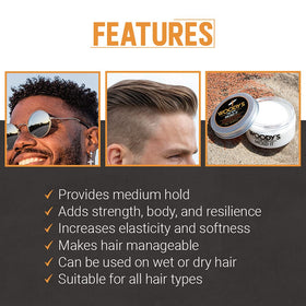 Woody's side label with ingredients list highlighting nourishing botanicals