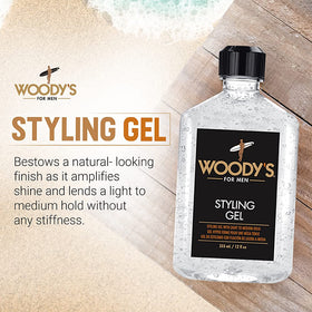 Woody's gel texture close-up on cap showing smooth, non-sticky gel