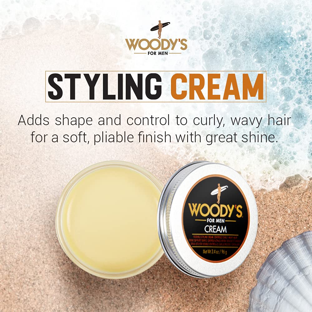 Woody's open jar texture close-up showing smooth cream