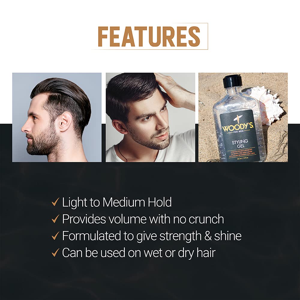 Man wearing Woody's styled short hair showing natural, touchable finish