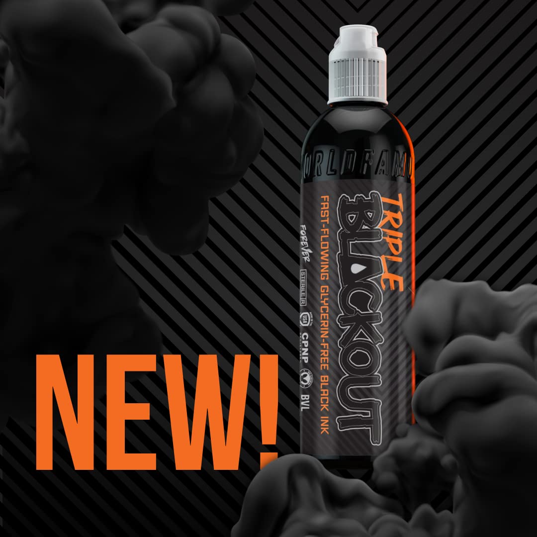 WORLD FAMOUS bottle held in hand to show 1 oz scale and studio-ready size benefit