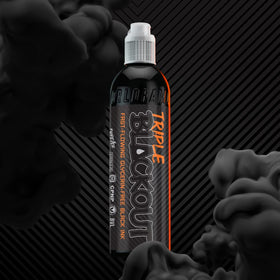 WORLD FAMOUS close-up of deep black ink texture highlighting rich pigmentation benefit