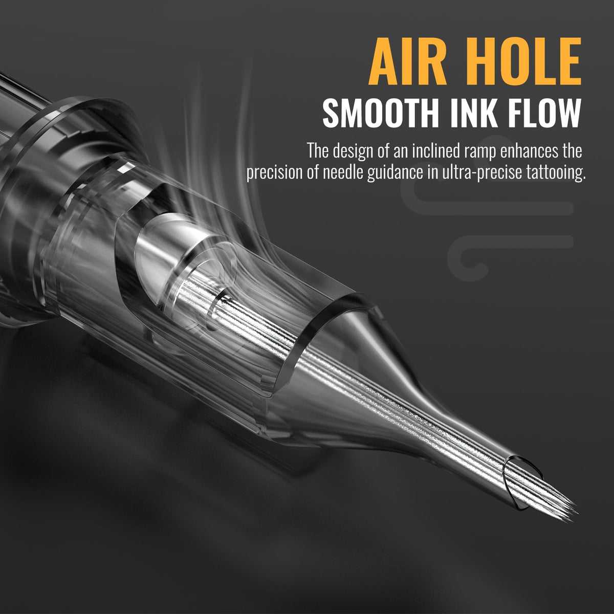 Wormhole Tattoo cartridge mounted on tattoo gun demonstrating ready-to-use setup