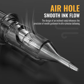 Wormhole Tattoo cartridge mounted on tattoo gun demonstrating ready-to-use setup