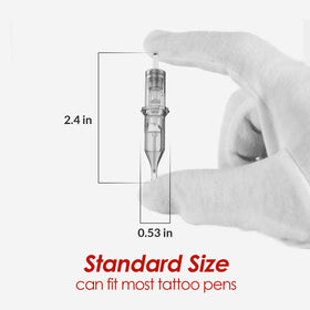 Wormhole Tattoo sealed sterilized cartridge packaging ensuring safe single-use handling