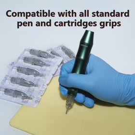 Wormhole Tattoo array of cartridges laid out to show included sizes and variety