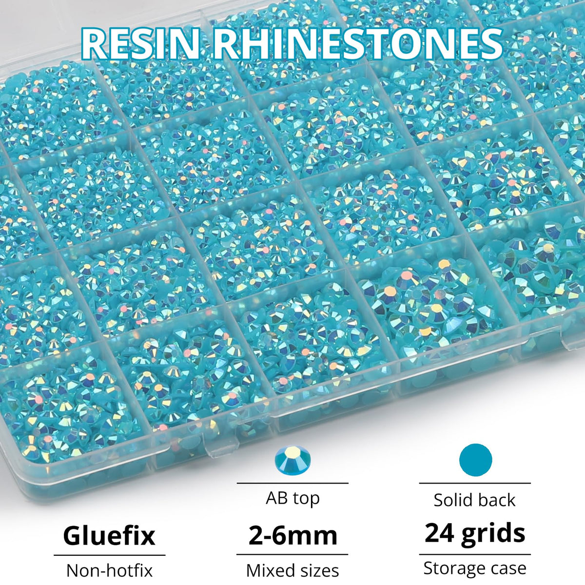 Worthofbest macro of 2–6mm turquoise facets, displays reflective sparkle and detailed cut