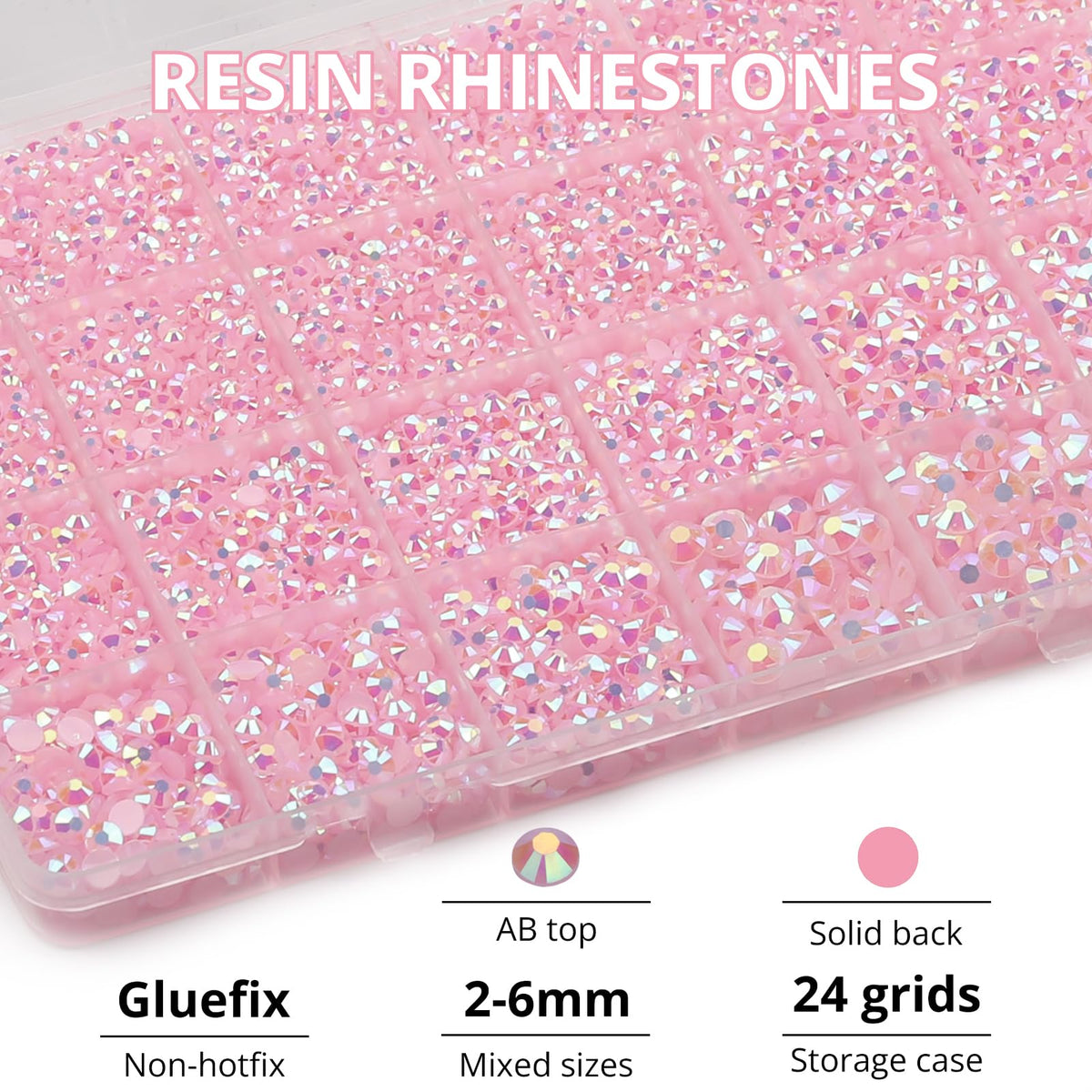 Worthofbest close-up of jelly pink AB gem facets sparkling