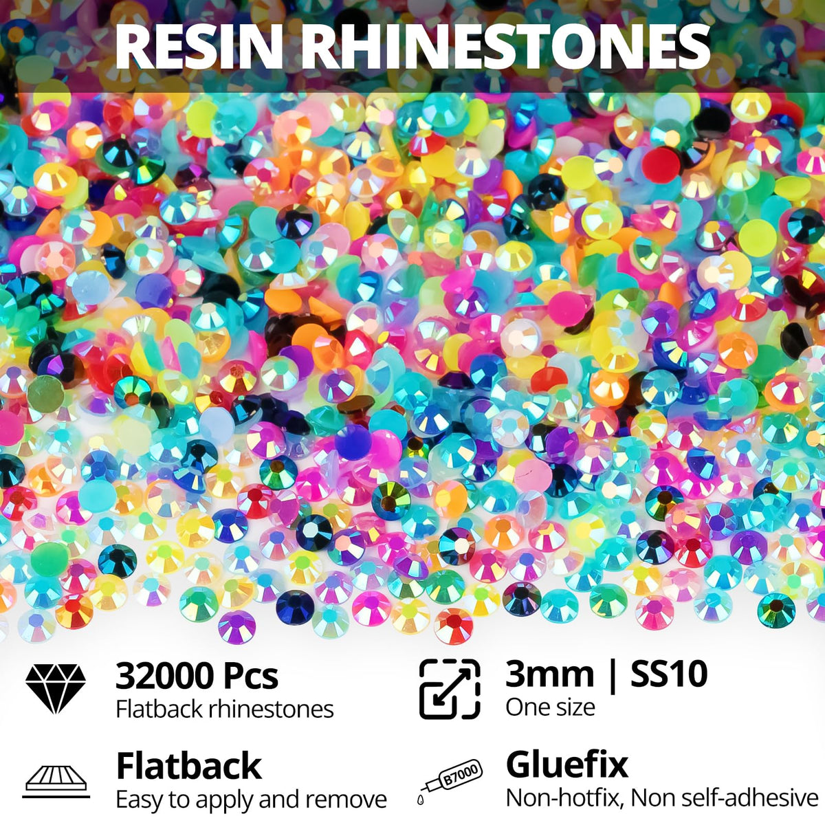 Worthofbest close-up of 14-facet rhinestone facets highlighting sparkle and reflective clarity