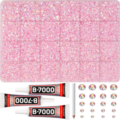 Worthofbest front packaging showing complete rhinestone kit and tools