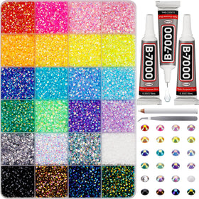Worthofbest front packaging showing organized 24-color grid and included tools benefit: easy storage
