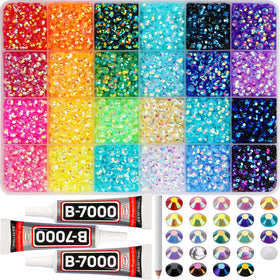 Worthofbest front packaging showing 24-grid case and tools for organized crafting