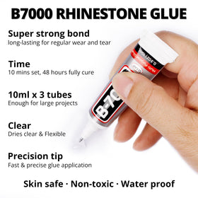 Worthofbest gem picker placing rhinestone on fabric for accurate decorative placement