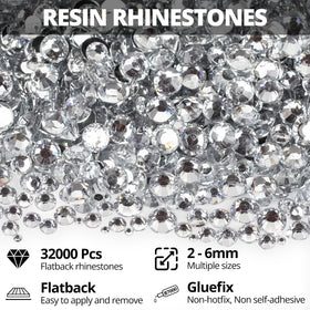 Worthofbest open 24-grid organizer with sorted rhinestones offering convenient storage