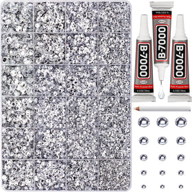 Worthofbest front packaging showing full rhinestone kit and tools for easy project starts