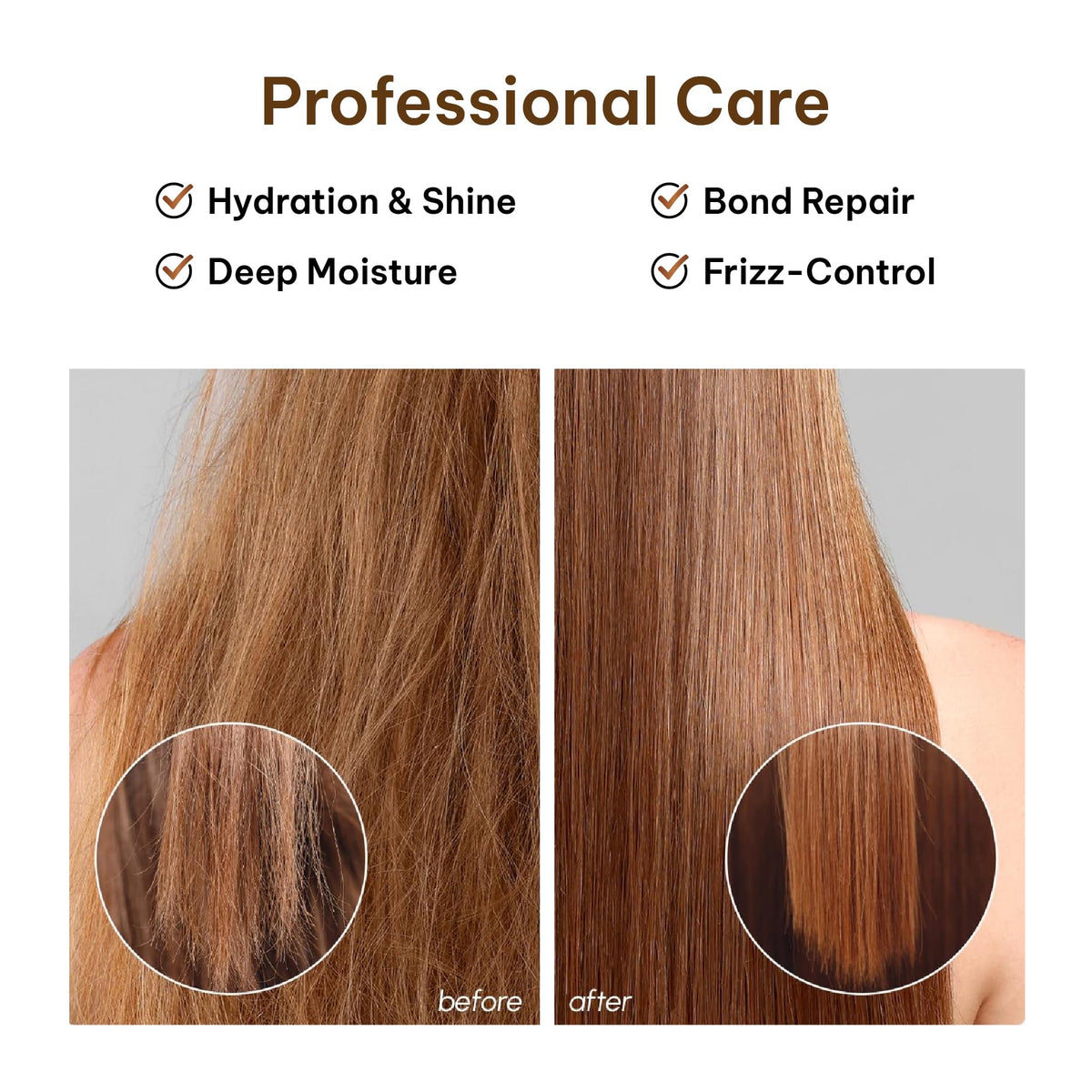 WOTION dispensed onto hand, illustrates creamy dose for mid-lengths and ends