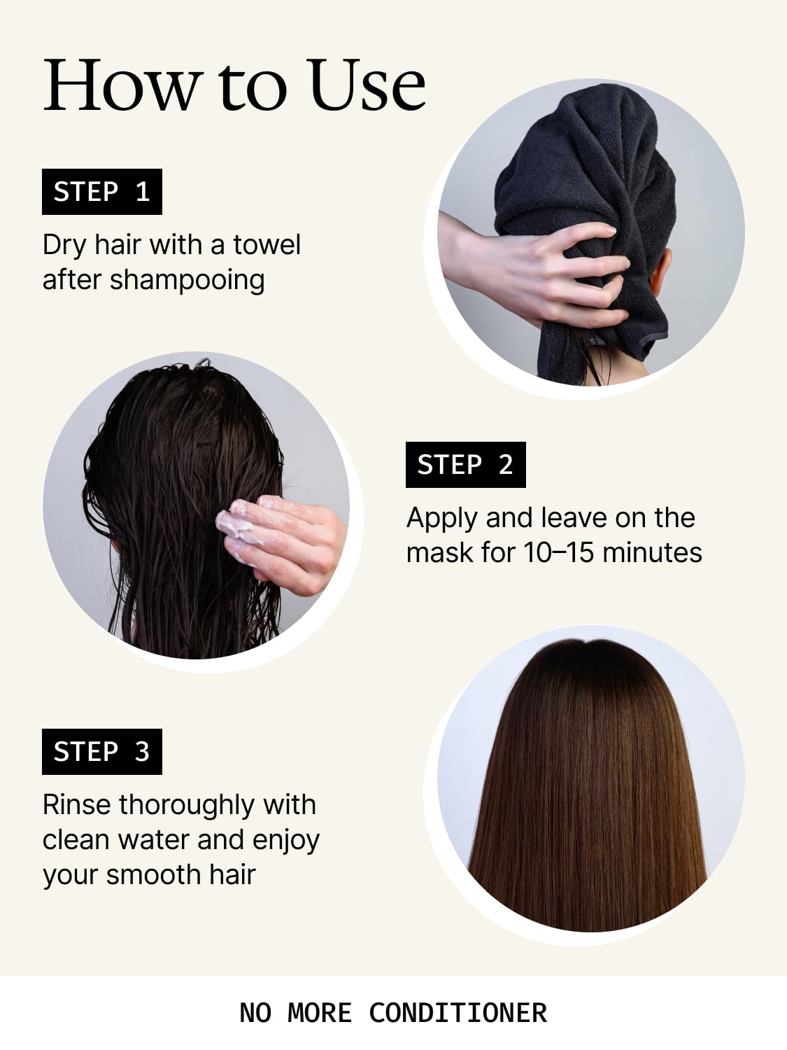 WOTION on bathroom shelf lifestyle shot, suggests at-home salon conditioning routine