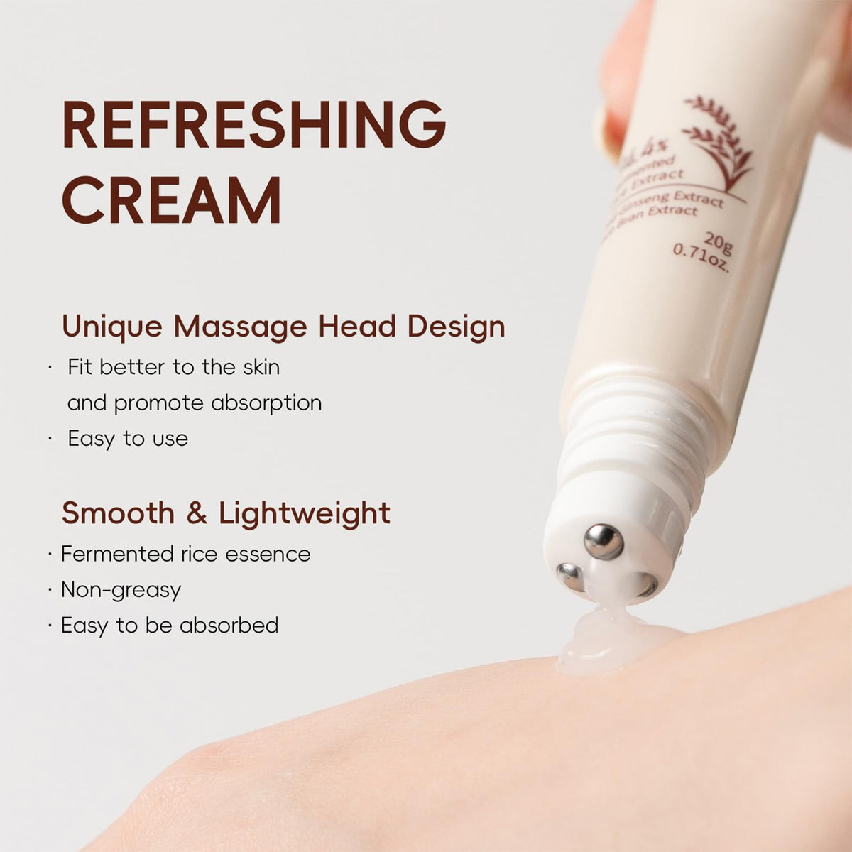 wouglay face cream and eye cream open jars revealing creamy textures for targeted hydration
