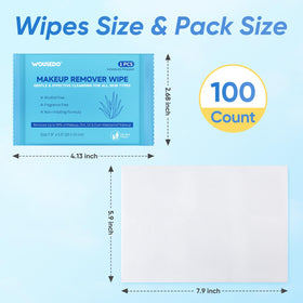 WOUSEDO wipes displayed in a hotel bathroom offering guest-ready amenity