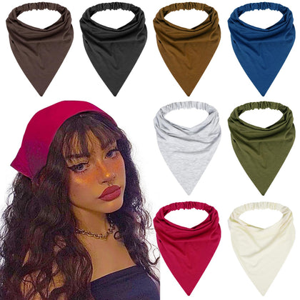 WOVOWOVO front pack view showing eight colorful headscarves and clear presentation benefit
