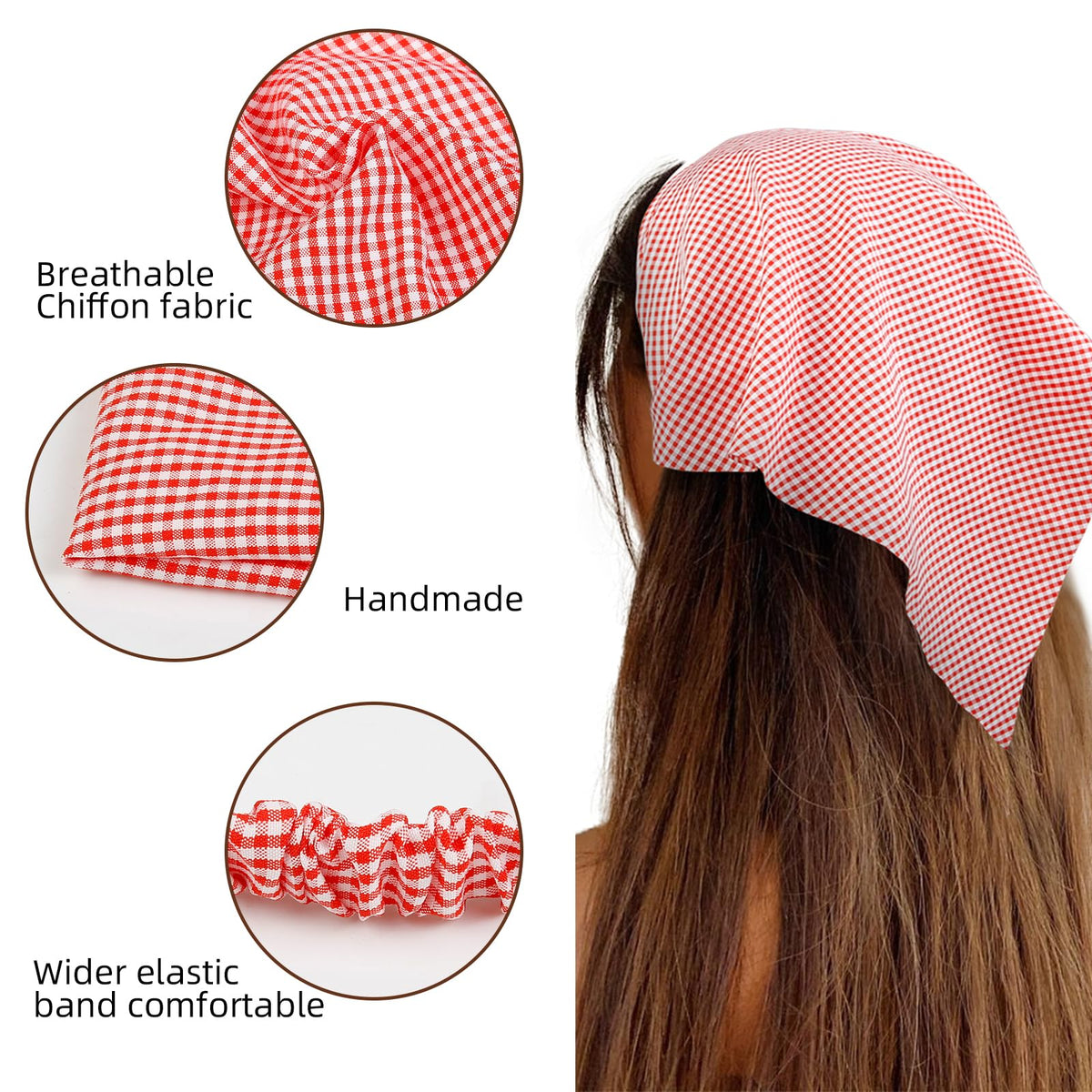 WOVOWOVO headscarf absorbing sweat during workout for cooling benefit